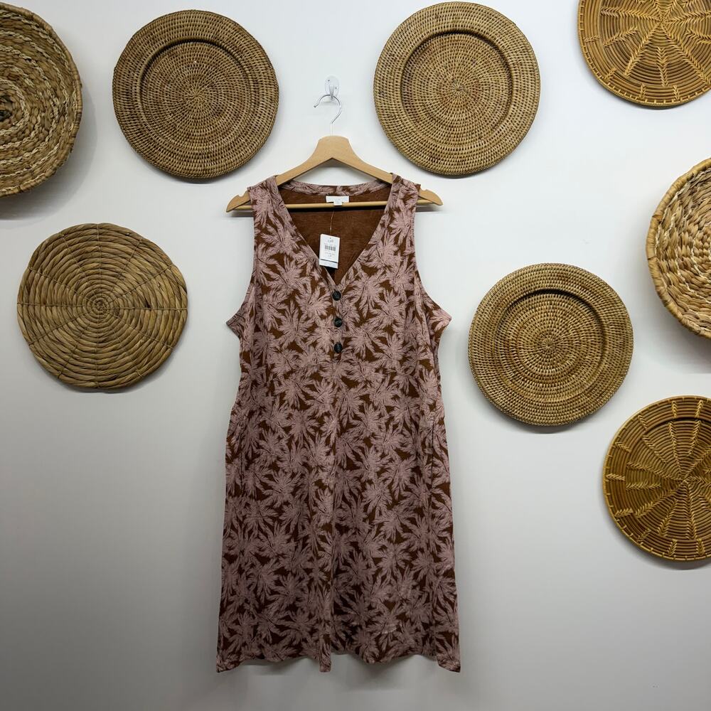 NEW J. Jill Sleeveless Mini Tank Dress Large PETITE